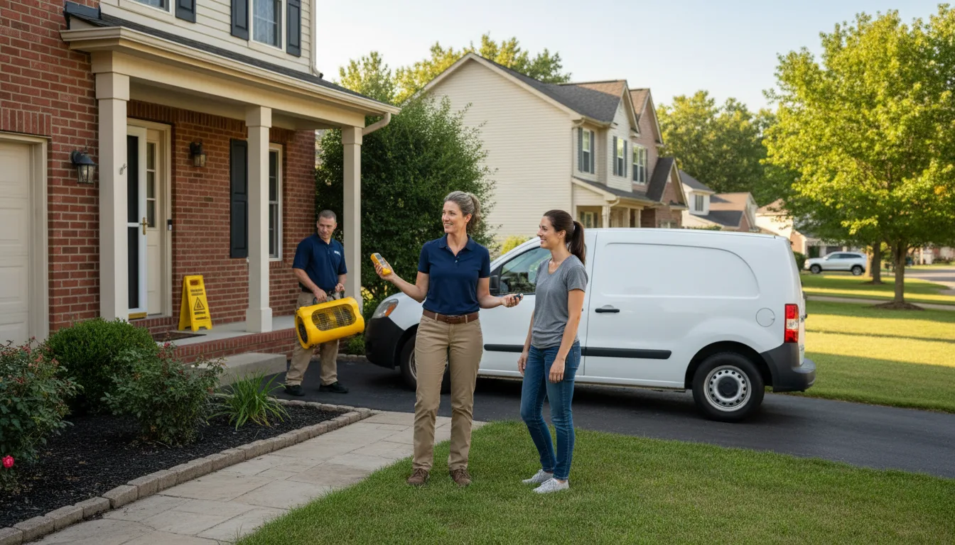 Residential water damage restoration in Millcreek, IL